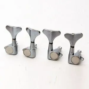 Caraya MB-1001-CR Комплект одиночных колков для бас гитары 2+2.