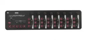 Korg NanoKontrol2-BK Портативный USB-MIDI-контроллер.