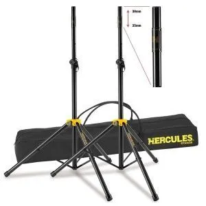 Hercules SS200B Комплект двух стоек для акустических систем с переходником.