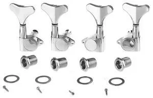 Musiclily M176-2M177-2 Комплект колков для бас-гитары, 2+2, хром.