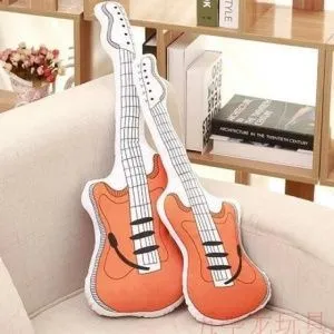 Подушка декоративная Красная электрогитара. Размер 90 см.