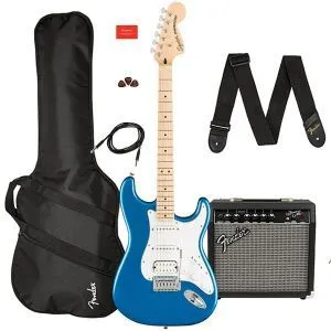 Fender Squier Affinity Stratocaster HSS Pack Lake Placid Blue Гитарный комплект.