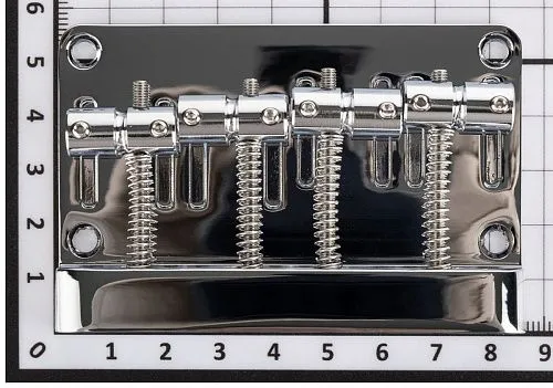 Paxphil BB012-CR Бридж (струнодержатель) для бас-гитары, хром.