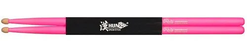 HUN 10101003033 Fluorescent Series 5A Pink Барабанные палочки, деревянный наконечник.