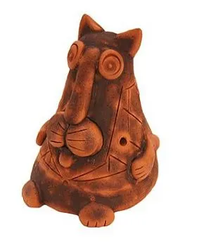 Керамика Щипановых SB01 Свистулька большая Кот.