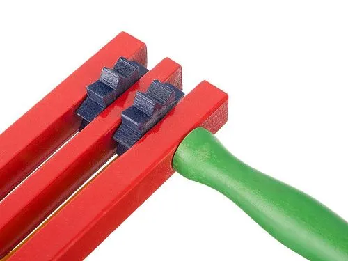 Fleet FLT-G20-2 Трещотка-вертушка деревянная, цветная с двумя язычками.