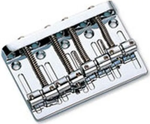 Metallor BB-009-CR Бридж (струнодержатель) для бас-гитары, хром.